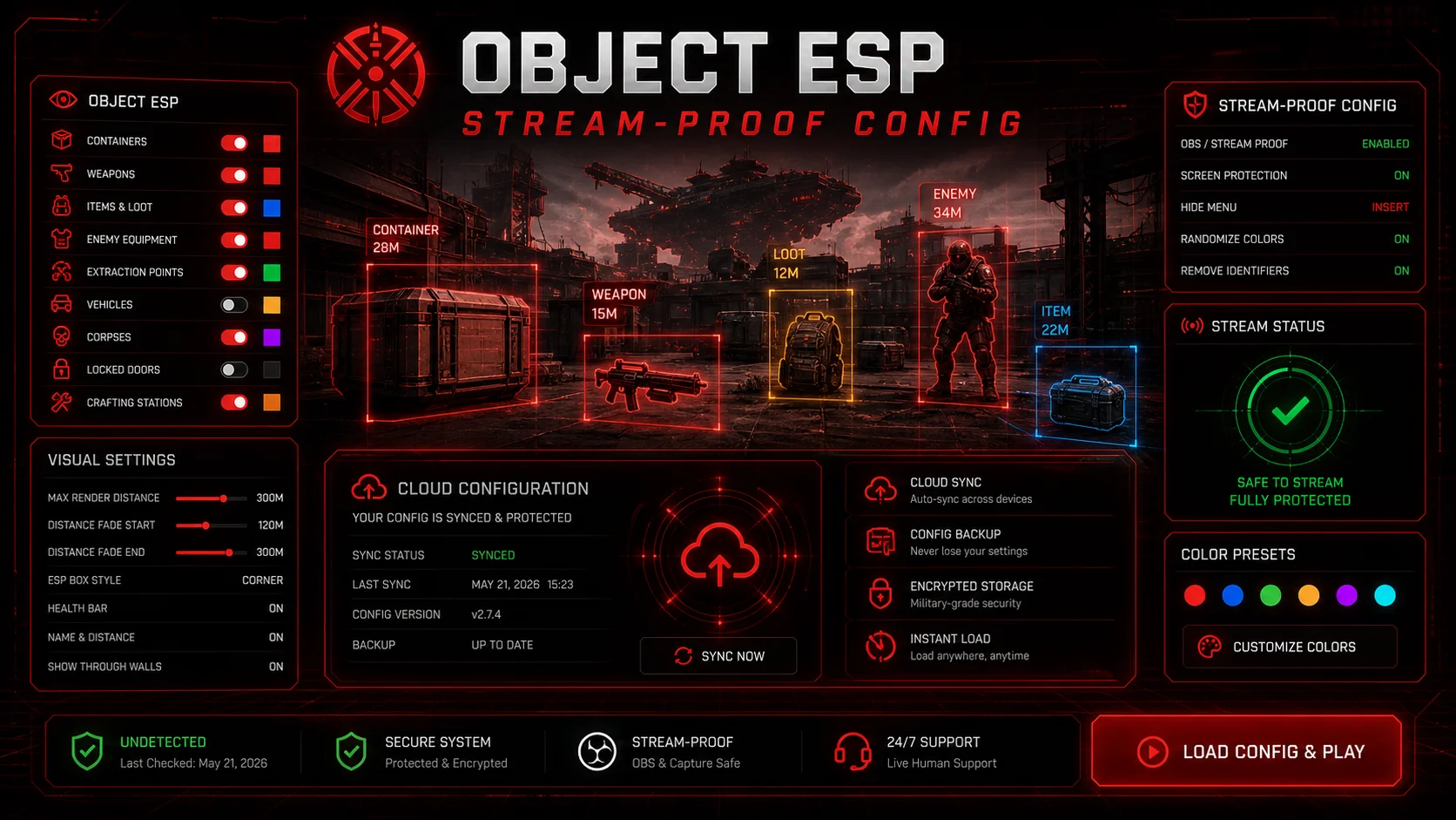 Object ESP + Stream-Proof