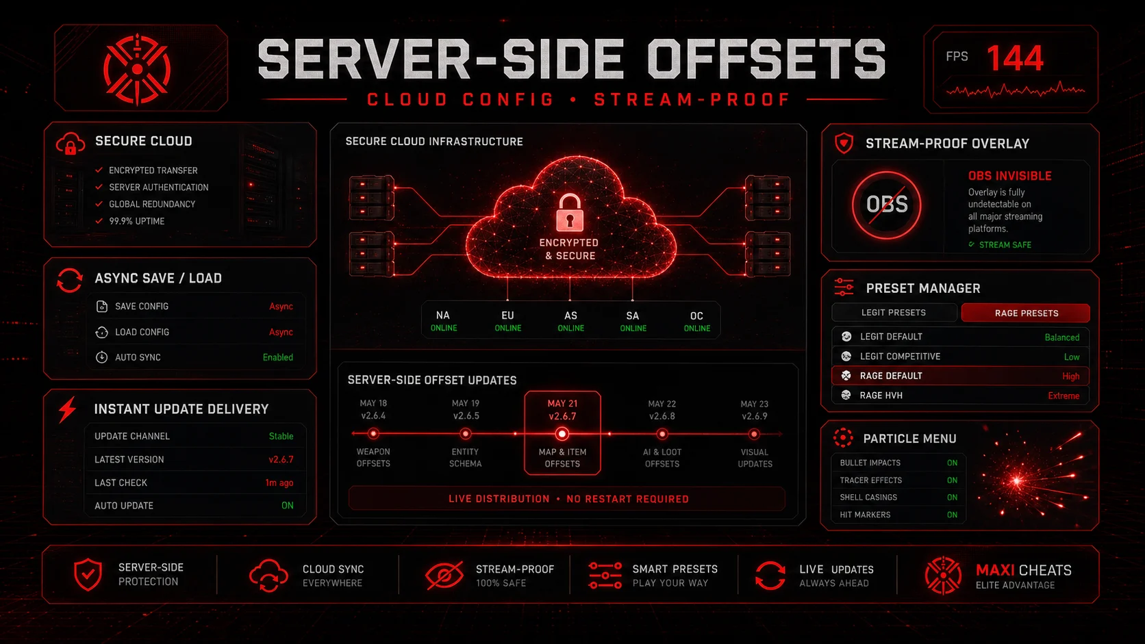 Arc Raiders Server Side Offsets Cloud Config Stream Proof by Maxi Cheats